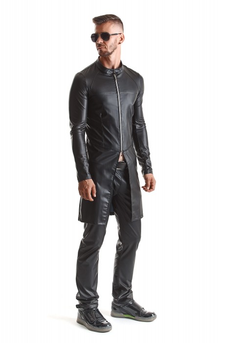 RMMario001 - wetlook coat - sizes: S,M,L,XL,XXL